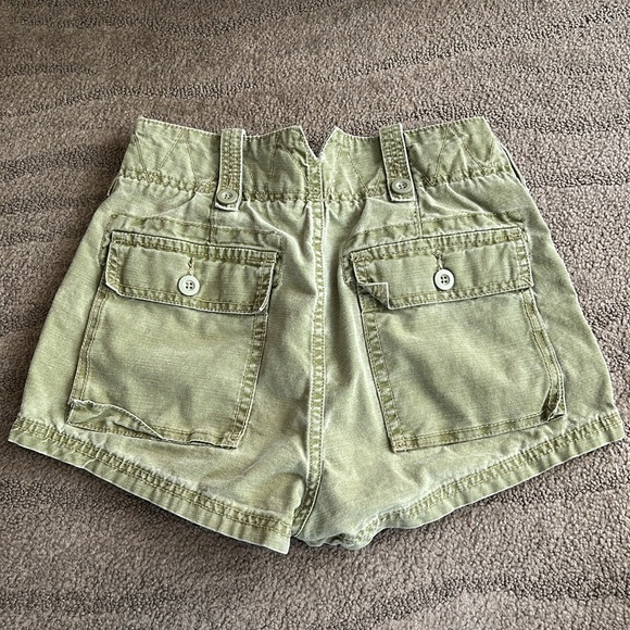 Free People Military Shorts Green Size 0 - Picture 6 of 9